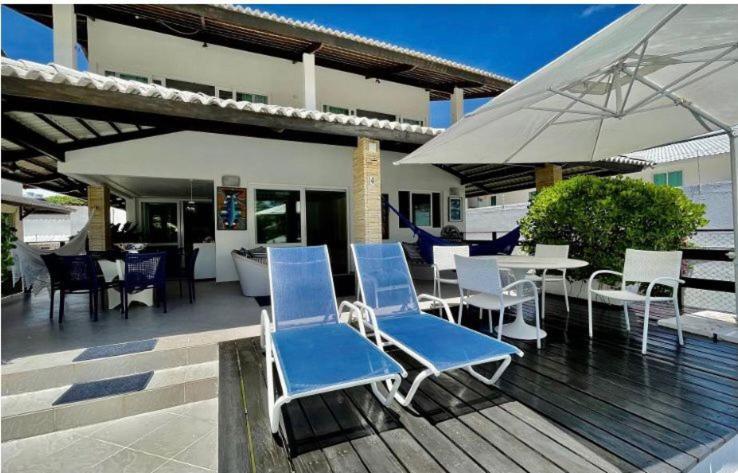 Casa de luxo em Porto de Galinhas com funcionária a 50 m do mar Exterior foto